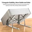 Aluminum Foldable Adjustable Laptop Stand | https://www.bestnamebadges.com