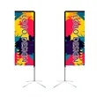 8' Rectangle Flag Kit- 2 Sided With Premier Cross Base | https://www.bestnamebadges.com