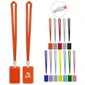 ID Card Badge Holder With Lanyard