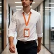 ID Card Badge Holder With Lanyard | https://www.bestnamebadges.com