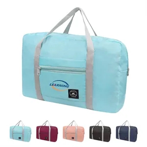 Foldable Polyester Travel Duffle Bag W/ Luggage Sleeve