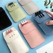 PU leather pen case for inserting pens | https://www.bestnamebadges.com