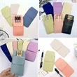 PU leather pen case for inserting pens | https://www.bestnamebadges.com