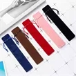 Multicolor Double-Sided Fleece Drawstring Pen Pouch | https://www.bestnamebadges.com