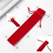 Multicolor Double-Sided Fleece Drawstring Pen Pouch | https://www.bestnamebadges.com