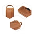 Travel Genuine Leather Toiletry Bag With Handle | https://www.bestnamebadges.com
