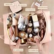 Large Capacity Premium Travel Handheld Makeup Bag | https://www.bestnamebadges.com