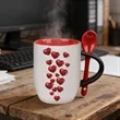 11Oz Magic Color Changing Ceramic Mug With Spoon | https://www.bestnamebadges.com