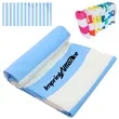 Quick Dry Microfiber Beach Towel In Mesh Carry Bag | https://www.bestnamebadges.com