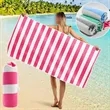 Quick Dry Microfiber Beach Towel In Mesh Carry Bag | https://www.bestnamebadges.com