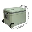 45L Rolling Hard Shell Cooler Ice Chest With Wheels | https://www.bestnamebadges.com
