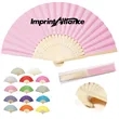 Rainbow Pride Bamboo Folding Hand Fan | https://www.bestnamebadges.com