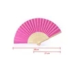 Rainbow Pride Bamboo Folding Hand Fan | https://www.bestnamebadges.com