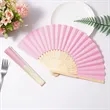 Rainbow Pride Bamboo Folding Hand Fan | https://www.bestnamebadges.com