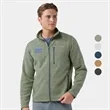 Stio® Recycled Men's Wilcox Fleece Jacket with Custom Logo | https://www.bestnamebadges.com