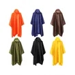 3 In 1 Hooded Rain Poncho Camping Tarp Mat | https://www.bestnamebadges.com
