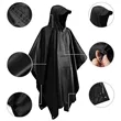 3 In 1 Hooded Rain Poncho Camping Tarp Mat | https://www.bestnamebadges.com