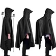 3 In 1 Hooded Rain Poncho Camping Tarp Mat | https://www.bestnamebadges.com
