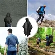 3 In 1 Hooded Rain Poncho Camping Tarp Mat | https://www.bestnamebadges.com