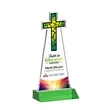 Cross VividPrint™ Award - Green | https://www.bestnamebadges.com