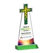 Cross VividPrint™ Award - Green | https://www.bestnamebadges.com