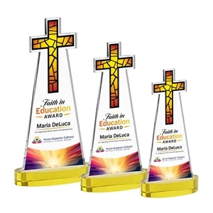 Cross VividPrint™ Award on Alberton Base - Gold