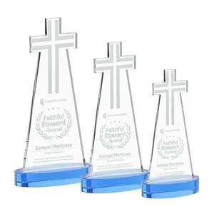 Cross Award on Alberton Base - Sky Blue