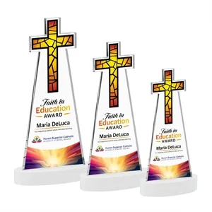 Cross VividPrint™ Award on Alberton Base - White