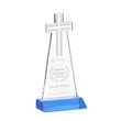 Cross Award - Sky Blue | https://www.bestnamebadges.com