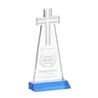 Cross Award - Sky Blue | https://www.bestnamebadges.com