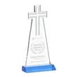 Cross Award - Sky Blue | https://www.bestnamebadges.com