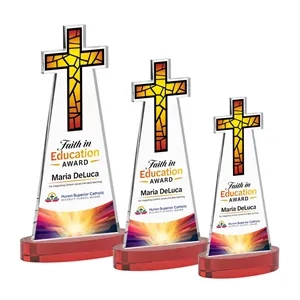 Cross VividPrint™ Award on Alberton Base - Red