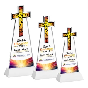 Cross VividPrint™ Award on Hartford Base - White