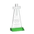 Cross Award - Green | https://www.bestnamebadges.com