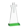 Cross Award - Green | https://www.bestnamebadges.com