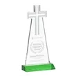 Cross Award - Green | https://www.bestnamebadges.com