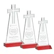 Cross Award - Red | https://www.bestnamebadges.com
