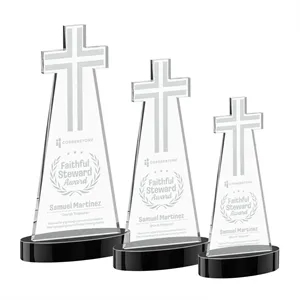 Cross Award on Alberton Base - Black