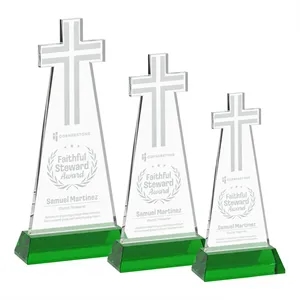 Cross Award on Hartford Base - Green