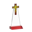 Cross VividPrint™ Award - Red | https://www.bestnamebadges.com