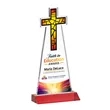 Cross VividPrint™ Award - Red | https://www.bestnamebadges.com