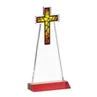 Cross VividPrint™ Award - Red | https://www.bestnamebadges.com