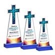 Cross VividPrint™ Award - Blue | https://www.bestnamebadges.com