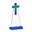 Cross VividPrint™ Award - Blue | https://www.bestnamebadges.com