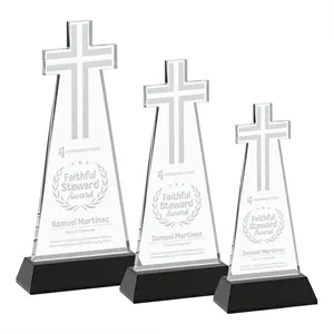 Cross Award on Hartford Base - Black