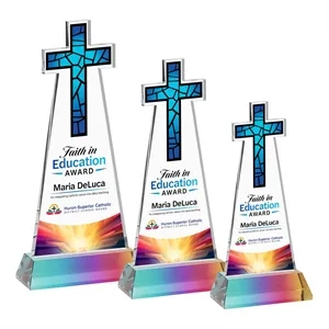 Cross VividPrint™ Award on Hartford Base - Prismatic