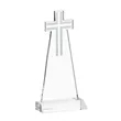 Cross Award - Clear | https://www.bestnamebadges.com