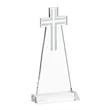 Cross Award - Clear | https://www.bestnamebadges.com