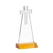 Cross Award - Amber | https://www.bestnamebadges.com