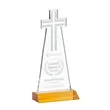 Cross Award - Amber | https://www.bestnamebadges.com